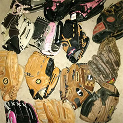 Used Baseball Gloves Lot